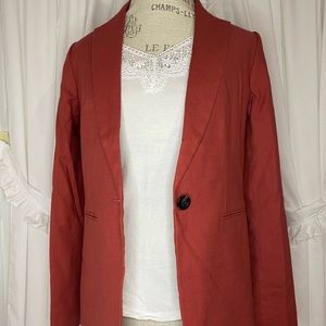 Ann Taylor Rust Color Blazer, Size 2